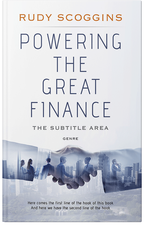 Front view of Premade Business Book Cover - Athens Gray