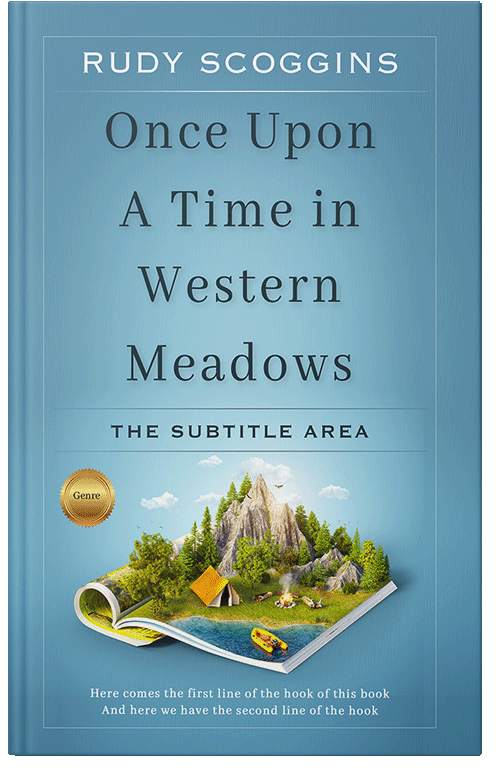 Front view of Premade Nature Book Cover - Glacier