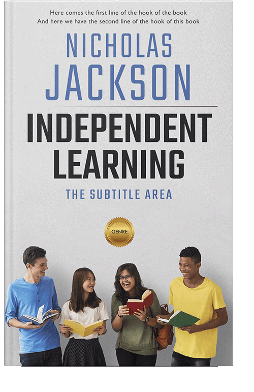 Front view of Bright Gray #2627 - Premade Teen & Young Adult Book Cover