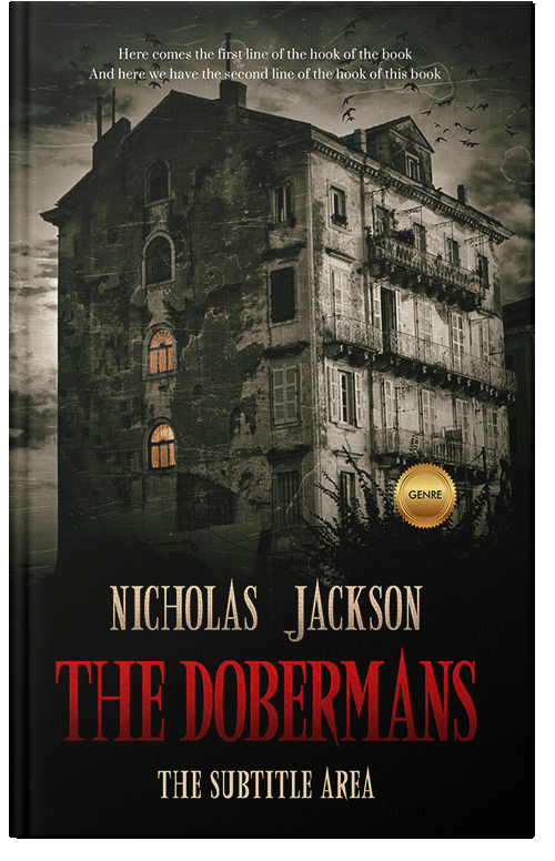 Front view of Premade Horror Book Cover - Sandal