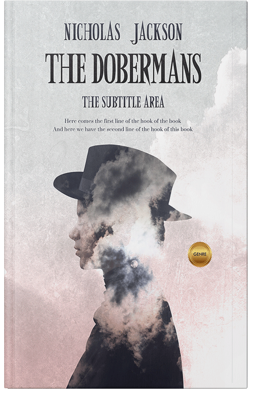 Front view of Ebb #2647 - Premade Abstract Book Cover