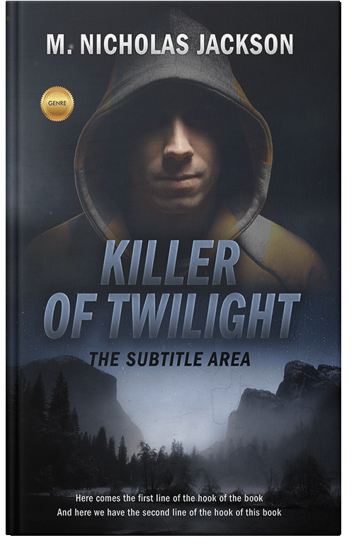 Front view of Premade Mystery & Thriller & Suspense Book Cover - Shark