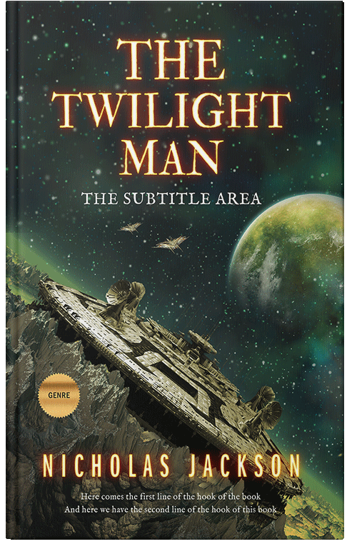 Front view of Premade Science Fiction Book Cover - Heavy Metal