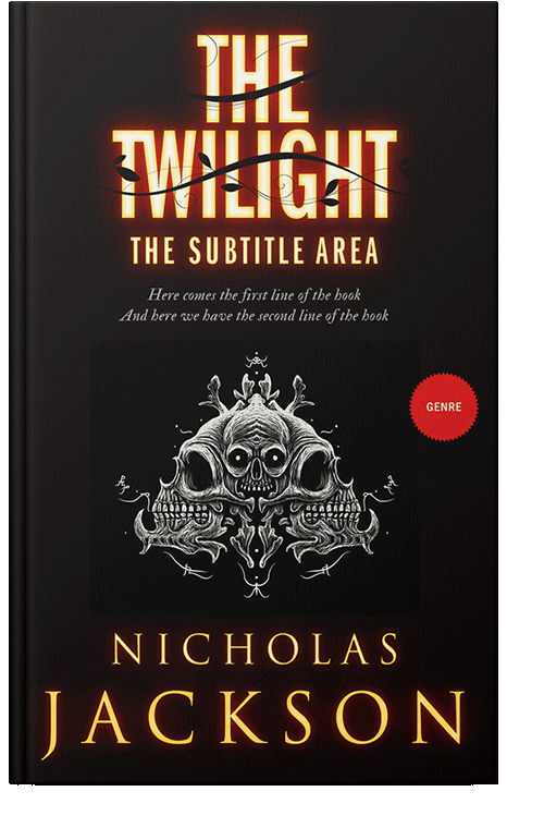 Front view of Whiskey #2676 - Premade Horror Book Cover