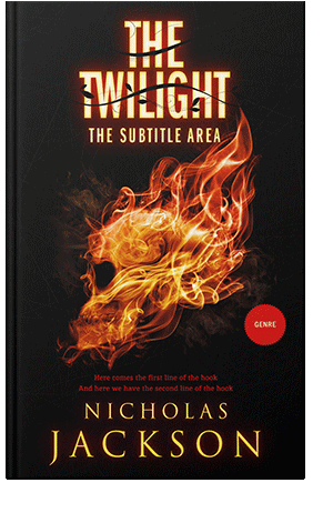 Pre Made Book Cover Red Damask