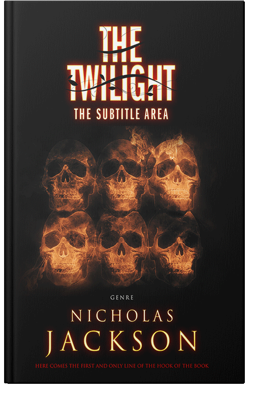 Front view of Raw Sienna #2679 - Premade Horror Book Cover
