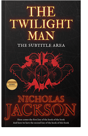 Pre Made Book Cover Black