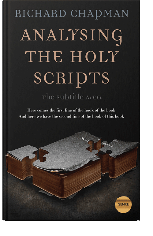 Front view of Cod Gray #2715 - Premade Religion & Spirituality Book Cover