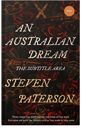 Pre Made Book Cover Antique Brass