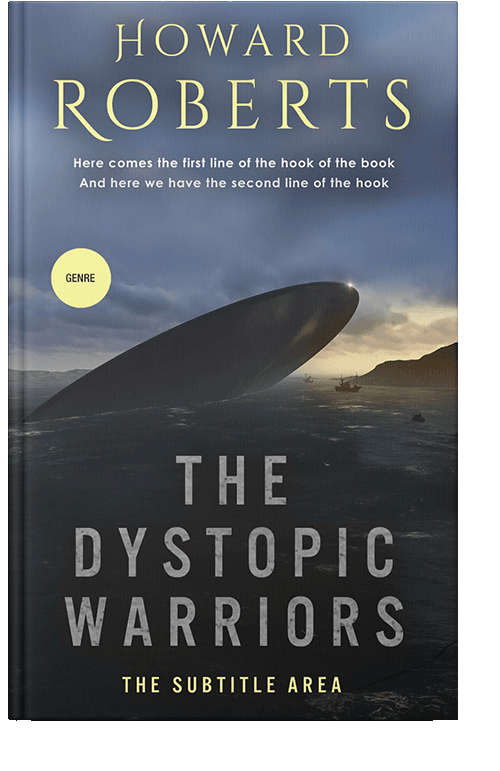 Front view of Bright Gray #2745 - Premade Apocalyptica Book Cover