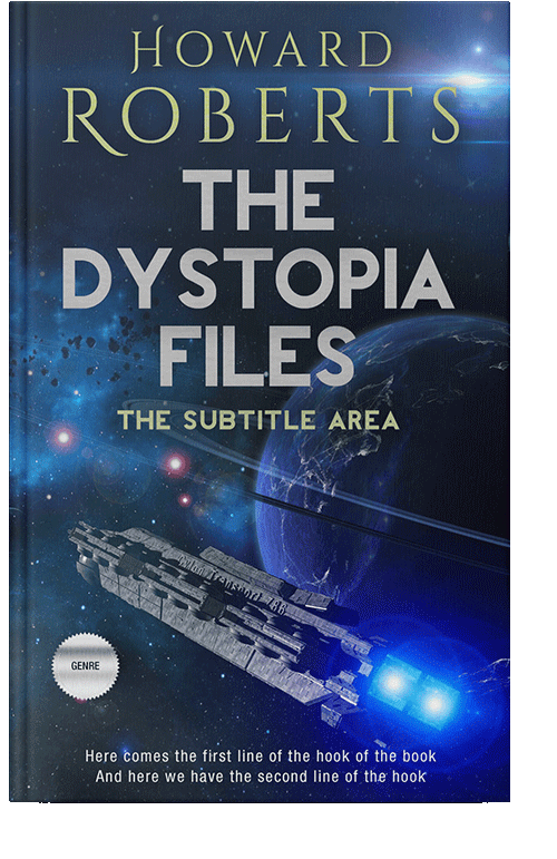 Front view of Blue Zodiac #2749 - Premade Science Fiction Book Cover