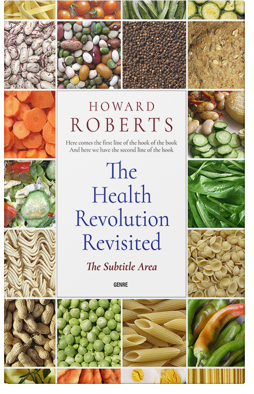 Front view of Premade Health & Dieting & Fitness Book Cover - Husk