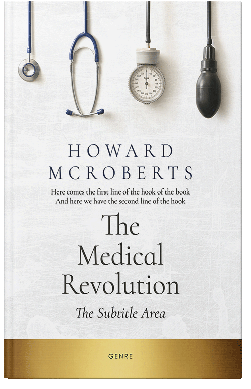 Front view of Premade Medical Book Cover - Pampas