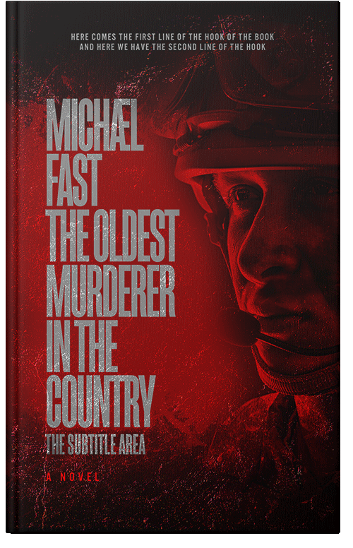 Front view of Premade Action & Adventure Book Cover - Wood Bark