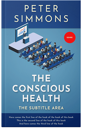 Pre Made Book Cover Hippie Blue