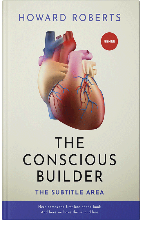 Front view of Satin Linen #2792 - Premade Health & Mind & Body Book Cover