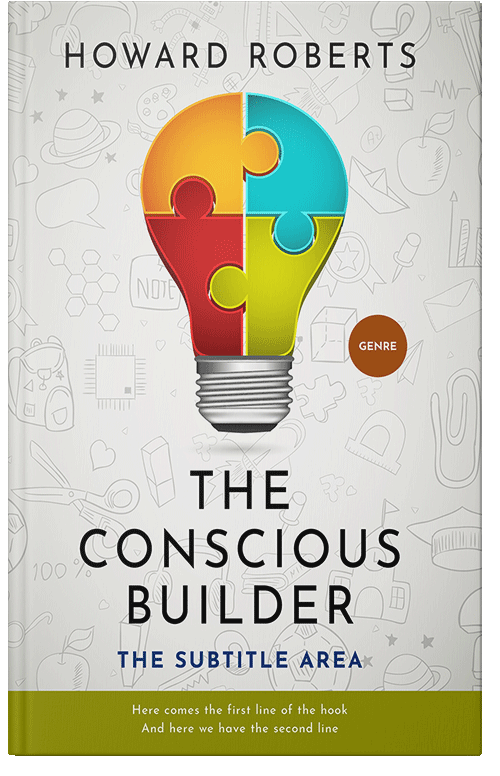 Front view of Premade Business Book Cover - Cararra