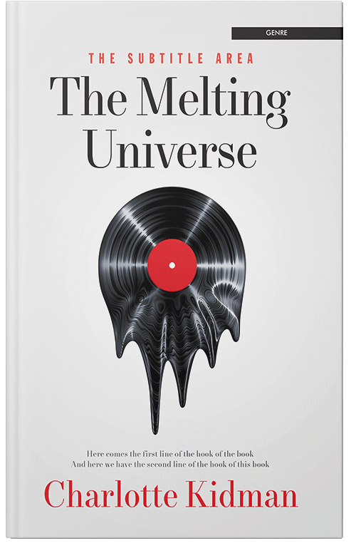 Front view of Seashell #2798 - Premade Abstract Book Cover