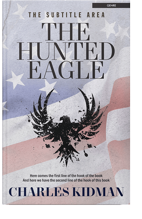 Front view of Gray Suit #2801 - Premade Action & Adventure Book Cover