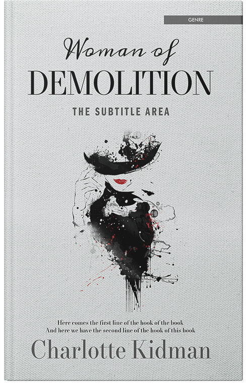 Front view of Iron #2806 - Premade Abstract Book Cover