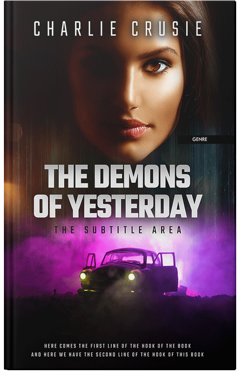 Front view of Gondola #2824 - Premade Action & Adventure Book Cover