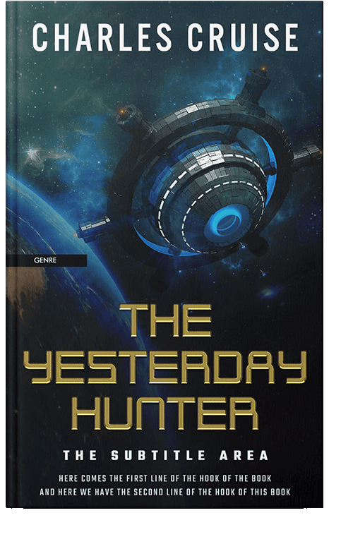 Front view of Big Stone #2832 - Premade Science Fiction Book Cover