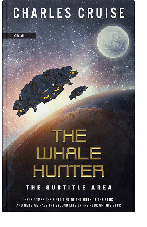 Front view of Vanilla #2835 - Premade Science Fiction Book Cover