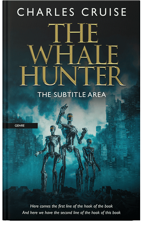 Front view of Black Pearl #2843 - Premade Science Fiction Book Cover