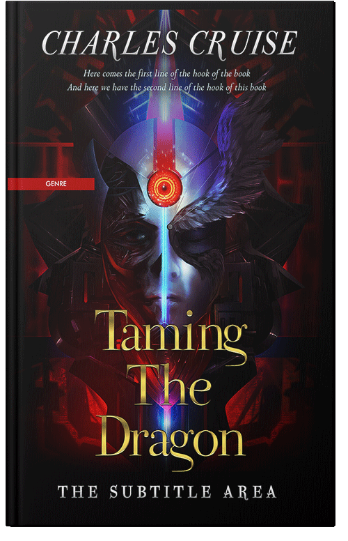 Front view of Premade Fantasy Book Cover - Asphalt