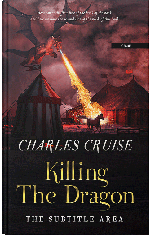 Front view of Antique Brass #2870 - Premade Fantasy Book Cover