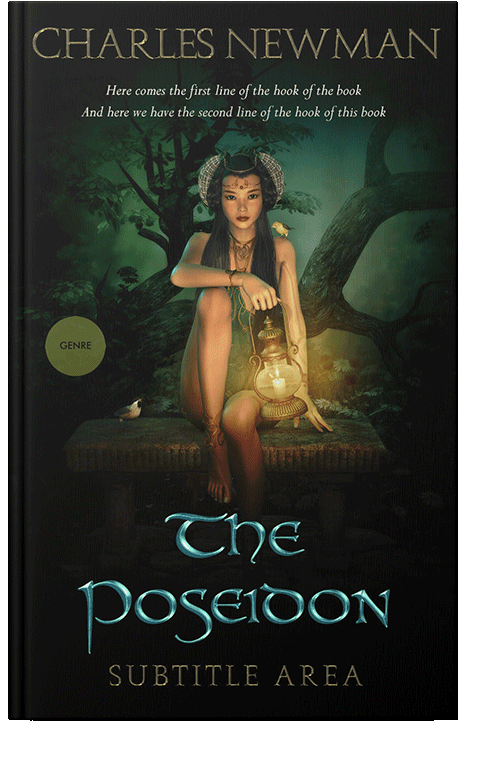 Front view of Marshland #2877 - Premade Fantasy Book Cover