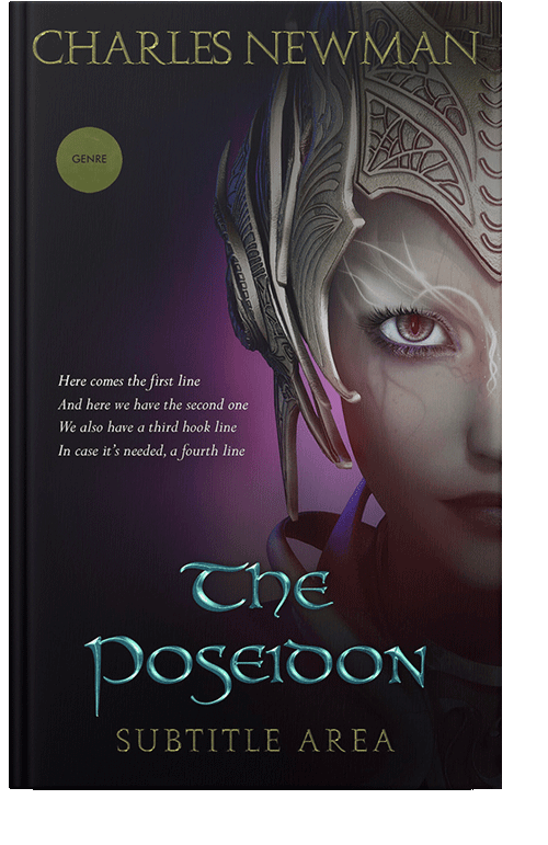 Front view of Gondola #2881 - Premade Science Fiction Book Cover