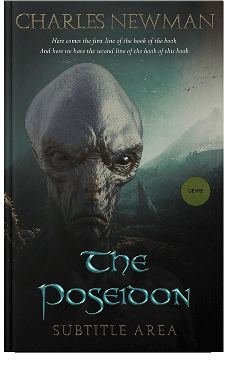 Front view of Woodsmoke #2884 - Premade Science Fiction Book Cover