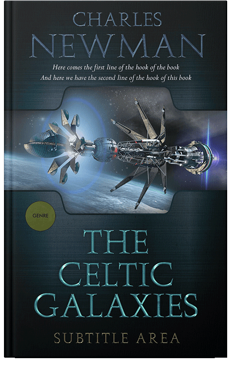 Front view of Aztec #2888 - Premade Science Fiction Book Cover