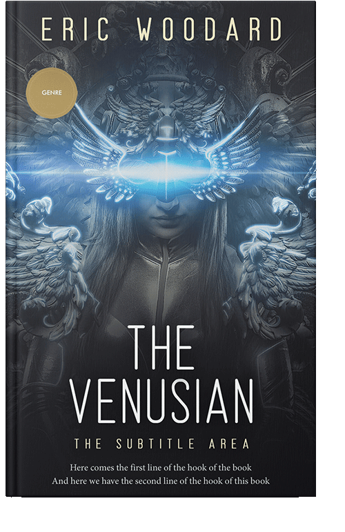 Front view of Ebony Clay #2905 - Premade Science Fiction Book Cover