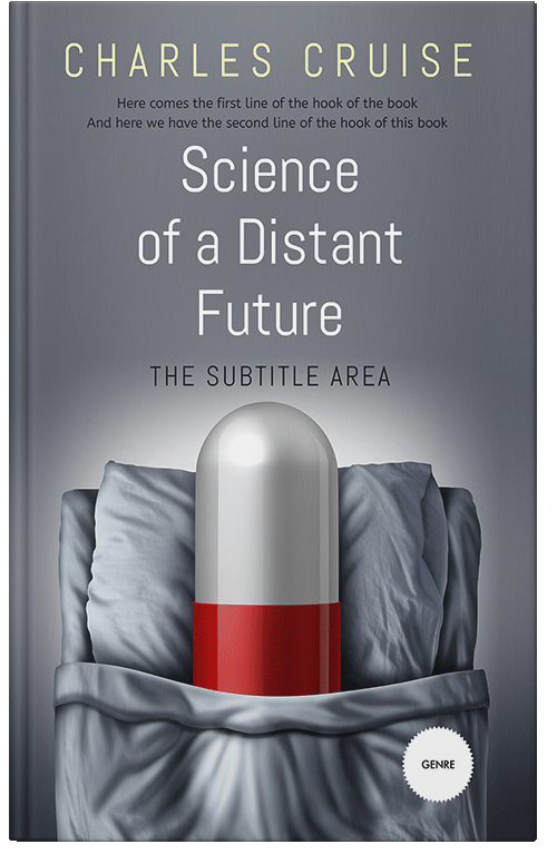 Front view of Premade Health & Mind & Body Book Cover - Pale Sky