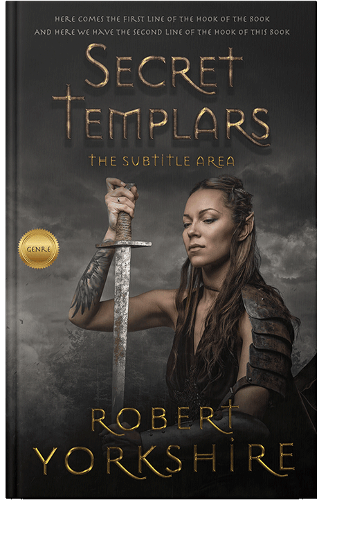 Front view of Dune #2942 - Premade Fantasy Book Cover