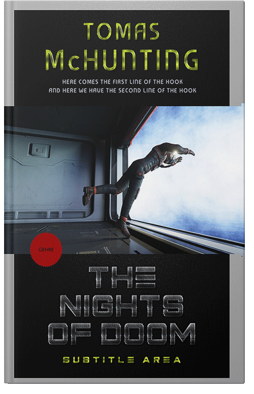 Front view of Premade Science Fiction Book Cover - Iron