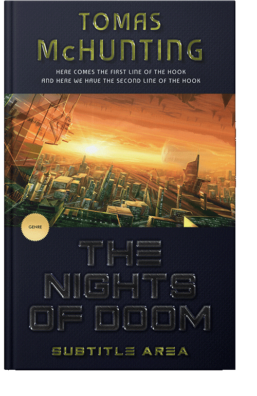 Front view of Shark #2957 - Premade Science Fiction Book Cover