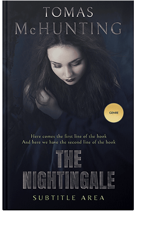 Pre Made Book Cover Ebony