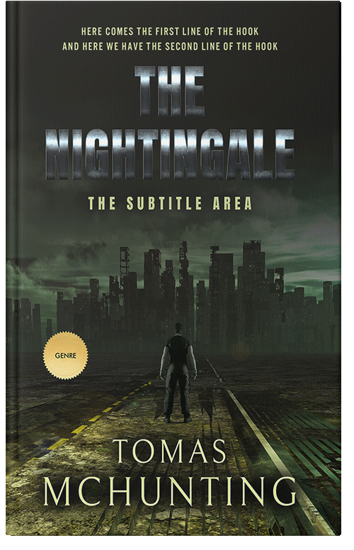 Front view of Premade Apocalyptica Book Cover - Log Cabin