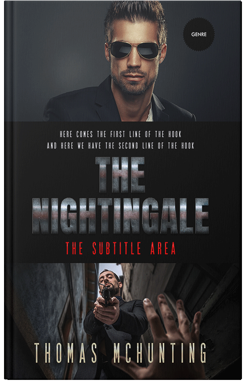 Front view of Woodsmoke #2978 - Premade Action & Adventure Book Cover