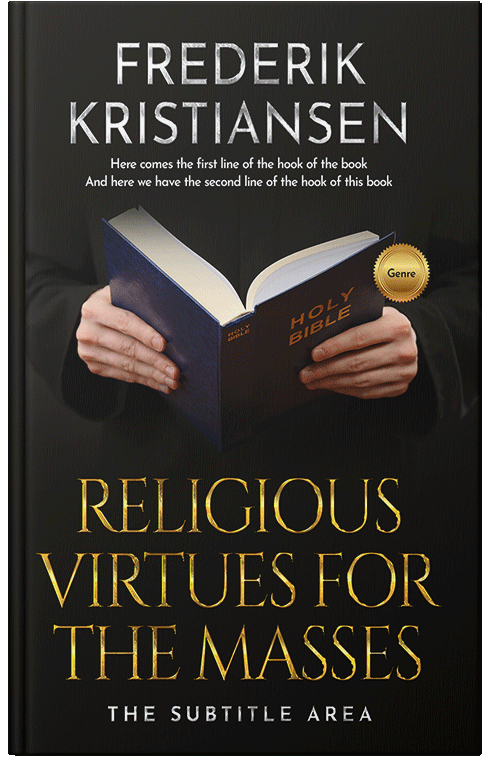 Front view of Cod Gray #2984 - Premade Religion & Spirituality Book Cover