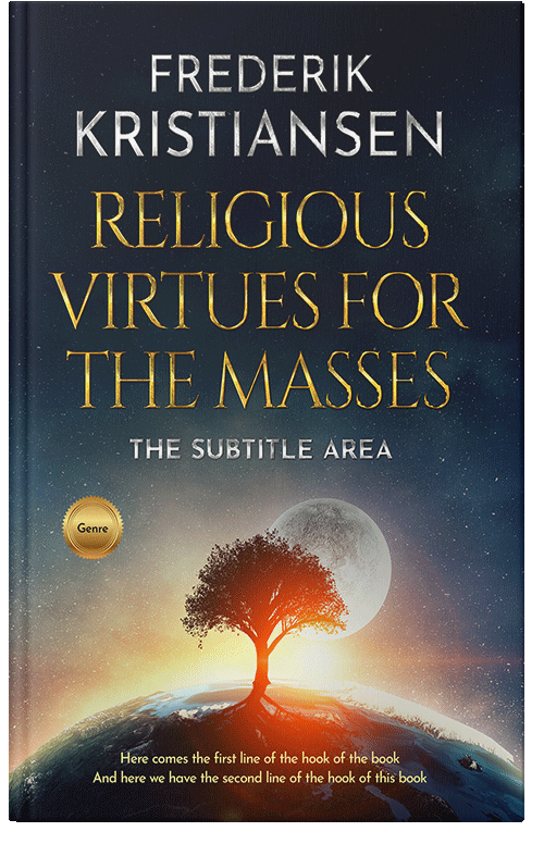 Front view of Tan #2985 - Premade Surreal Book Cover