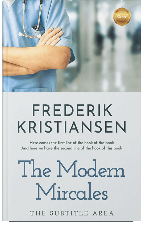 Front view of Gray Nurse #2987 - Premade Health & Mind & Body Book Cover