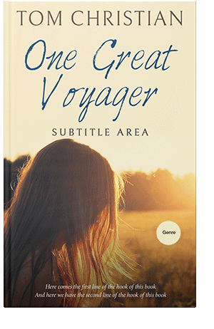 Pre Made Book Cover Champagne