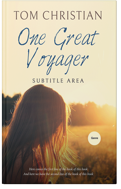 Front view of Champagne #3019 - Premade Romance Book Cover