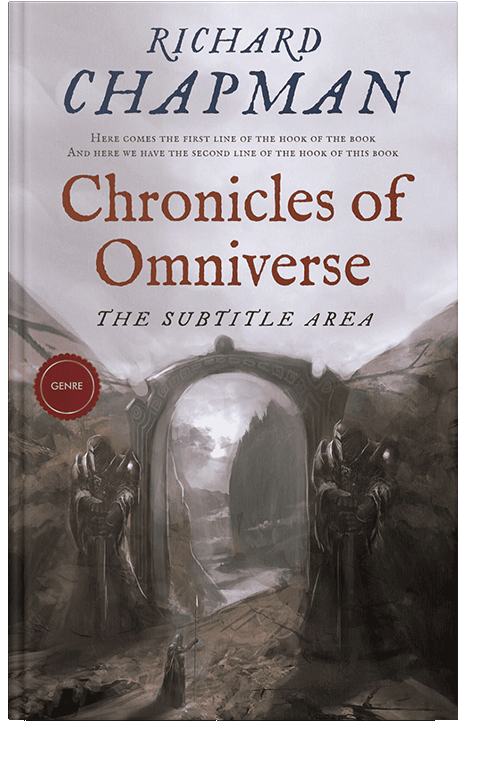 Front view of Gray Suit #3023 - Premade Fantasy Book Cover