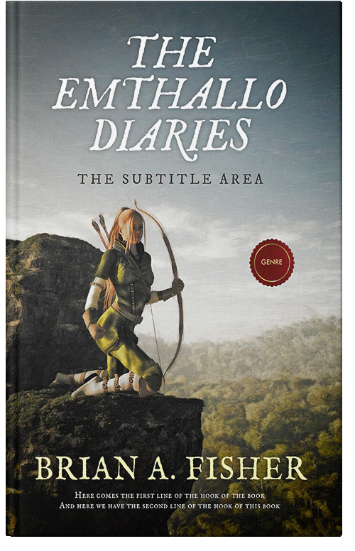 Front view of Premade Fantasy Book Cover - Heavy Metal