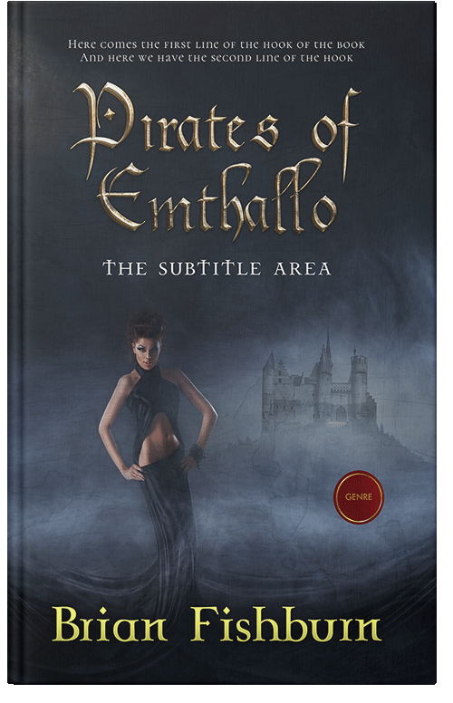 Front view of Charade #3027 - Premade Fantasy Book Cover